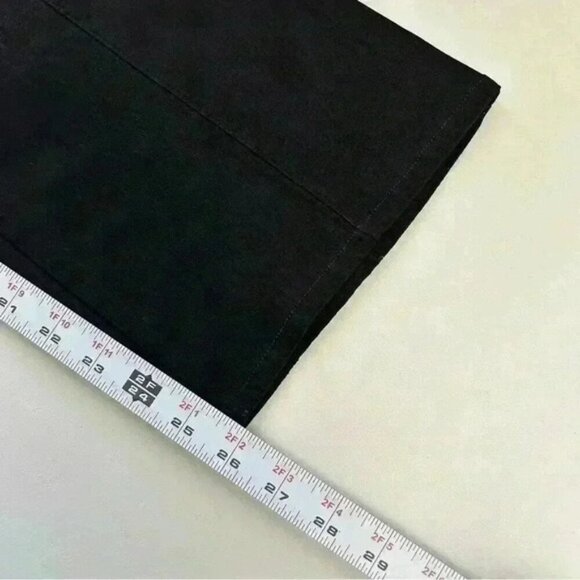 Simon Chang Jeans High Rise Straight Leg Cropped Stretch Fit Black  Size 16 - Picture 12 of 16